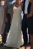 This was for my wedding, and I ordered online not knowing how good the quality would be! It looks stunning; and the lace was perfect. I made a few alterations (got the back opened up, added a belt and changed the straps). The best decision I ever made was to buy online! - Stephanie L.