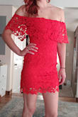 So cute. Very formfitting. I'm afraid it would be too short for a tall girl like me, but I don't mind the length at all! The zipper tends to stick a bit, but it's not a big deal. My only critique, which isn't the dresses fault since I have NO hips or butt, the dress kind of bunches up in that area. Other than that I love it, and I'm still going to keep it! I would look great on someone with curves. - Dana G.