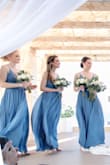 I bought these for my bridesmaids and all of them absolutely loved these dresses. They all did need to hem them but besides that they fit perfectly. I received so many compliments from guests on how much they loved the colour. The bridesmaids were comfortable all day and even said they could actually wear them again to a different event. Couldn't be happier, thank you Lulus! - Amanda C.