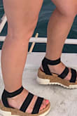 I love these shoes, I wear them all the time. I love them so much that I bought them in the tan too. I have wider feet and they are still very comfortable on me for all day use. I do suggest getting a half size up. - Alexandra F.