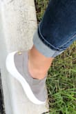 I was skeptical at first to order this type of style, but I fell in love with them and decides to give them a try! I'm beyond pleased and will order them in black and cheetah print (I got the grey and white!) and the heart on the back is such a cute touch!
Thanks Lulus for such a quality, comfortable and affordable sneakers! You won me over forever! - Alicia A.