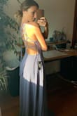 Love this dress! Such a perfect design and color. Just wish there was an XS in stock. Had to get a small that was all that was left so it's pretty long for me that I'll have to get hemmed. Other than that I LOVE it. - Elena M.