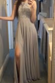 It's great. The dress is a little heavy and long but looks amazing. - Anita R.