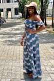 This matching set is beautiful, comfy and true to size. I love that it is long. I received many compliments. - Orquidea A.