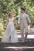 I was five months pregnant when I walked down the aisle and this dress was absolute perfection. I felt so elegant and beautiful in it!! I would highly recommend!! - Erica