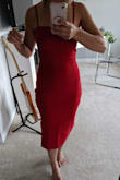 As soon as I opened the package, my heart sank. The built in hip room in the extra small of this dress is so excessive. I am petite, but as Lulus dresses often run small I usually have such good luck with them. But as you can see in the photos, because of the extreme built in curvature for the hips it ripples way too much on the sides to be wearable (and at 5'2, 112lbs I actually have full hips and butt). - Brandy L.