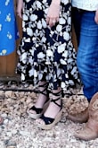 I wore these wedges for my nephew's baptism, & they were surprisingly comfortable & easy to walk in. The only complaint I have, like another review on here stated, is that the strap on the back that goes through the holes on the back by the ankle part does end up slipping & coming down to your heel & it is pretty annoying. Totally fixable though. Perhaps maybe with some glue? It is a beautiful & versatile shoe. It can be worn for different occasions. 
They do run large. I would totally size down a full size. I am a 6 & sized down to a 5 & they fit perfectly. - Nancy S.