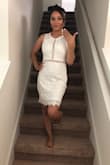 A perfect fit on me. The dress wasn't to tight or to short. - Shannon M.