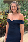 I could not get over how flattering this dress was. I was worried about not fitting into it with all the eating and drinking I was doing leading up to my cousins wedding with the other festivities but the material is nice and thick and stretchy that it does a great job at sucking it all in! Highly recommended! As far as sizing, I know with Lulus dresses that have a stretch to them I can do S, but otherwise I'm a M in other less stretchy dresses. - Alyssa B.