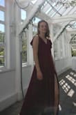 Fabric is super cute and colour is true to picture! Should have gone for an XS but because it was a wrap dress it worked well to tie it to size and the length was perfect for me. Got tons of compliments at the wedding! - Rosie L.