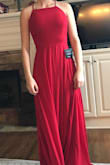 The dress fit perfectly. I did have to get it hemmed due to my short height, but overall it's a great fit! I used this for a ballroom dance event, and it worked wonderfully! - Madelyn D.