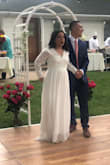 I loved this dress and so did our guests. I got it altered because I'm a shorty!! Sleeves and length were altered, but everything else was perfect for my taste! - Itzel B.