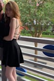 I wore this to a wedding and it was absolutely perfect! It's not too short, or too long and the material is very nice. I was able to move around comfortably and it didn't stretch at all. - Deanna H.