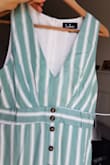 I ordered M before I lost my baby weight, so now I am S:) the size of the wast line (of the dress) is 78 cm. - Neringa M.