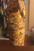 Loved everything about this dress. Loves the fabric, the texture. It's true to its size. It's such a happy color. I'm a flower girl. I loved that I got it for a good price. What made it even better is that for every purchase Lulus recompenses me with a discount. Which makes it even better. I've bought 5 dresses so far. No complains at all what so ever. Sorry for the blurry picture. I should of ironed it lol. Thank You Lulus. - Carina C.