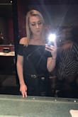 I wore this for a night out and it was comfortable and looked great all night, dislike being off the shoulders, it stayed up effortlessly all night dancing, paired well with a stick in backless bra. - Brooke B.