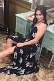 Wore this as a bridesmaids dress to my best friends wedding and it was perfect! I wore high wedges so I didn't have to get it hemmed at all! - Lindy P.