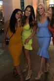 Love this dress! Got tons of compliments. Shows a lot of bust, but in a good way. Material is thick and has some stretch so not see through. I ordered my true size and it was perfect. - Amber D.