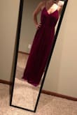I really like this dress fit! It is comfy and the style seems like it would fit most body types. The slit up the side is very tasteful. I have a very boxy shaped so I was unsure of the sizing chart since at each measurement point I was categorized in a different size, but I went with a medium and it worked great. I am normally between a size 4 and 6. May be a little loose up top but other than that fits great. - Kayla R.