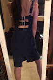 The buckle back of this dress is so gosh darn cute! However, the front is totally plain. With some nice jewelry and/or a belt this could be helped! This dress does run a little large, but I am able to tighten it just a little bit by adjusting the buckles on the back. - Kelsey A.