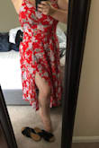 I am incredibly short and don't have a great relationship with dresses. They're either bag like, too long or they make me look even shorter. This dress is everything I've ever wanted. It fits me like a standard mini, has adjustable straps and shoes off my legs in such a flattering way. If I could wear this everyday I would, I've never felt so sexy. - Amanda S.