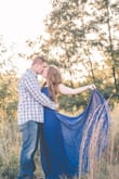 I wore this dress for my engagement photos and it was perfect! It is flattering, while flowy at the same time. It is long, but I was able to wear tall heels to avoid hemming. The straps are adjustable to allow a comfortable fit. - Megan R.