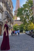 I ordered this before going to Paris and it was the perfect dress for exploring the city. 
Pros:
-Great quality with lining on bottom part of dress from waist to knees
-Wrap dress style allows fit adjustments around the waist 
-Longer dress length for taller girls 
Cons:
-Too big and too long. At 25.5 waist, this dress had to be tied at the absolute tightest on the inside ties to look fitted around my waist. If you actually know your waist size, I'd size down if you are on the bottom half of the size range. The wrap dresses allow you to loosen if needed. The length of the dress is also about 3-4 inches too long for someone 5'7 
-Wrinkles easily. Didn't look great coming out of the suitcase 
-The silver button on the chest is noticeable after a few hours of wear. It turns out when it should be on the inside of the dress. It would be nicer to have a plastic button the same color as the dress to hide it more.  

Overall, love the dress. Wish I bought the XS - Lauren C.