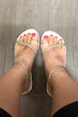 These are great summer sandals. They're versatile and can be worn with a variety of outfits. - Jenn - Jennifer W.