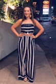 I am absolutely in love with this set! The high waist pants are very flattering to my figure and the back tie closure on the top is thick enough that I could still hide my bra underneath. The material is very lightweight and perfect for humid summer nights. Please make this In more colors so I can buy them ALL hahaha - Caitlin F.