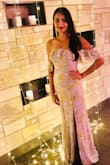 I wore this dress for a wedding and got lots of compliments. I paired it with big yellow statement earrings I got from Lulus. It's really elegant, classy. Love how it's fitted on top and flowy on bottom. - Swati T.