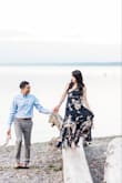 I was in search for a long flowy dress for my engagement session on the beach. I had my eye on this dress for a long time but didn't order it because I was afraid that it would need some hemming. After many trips to the mall and returning items that didn't fit, I decided to order it. Best decision ever!! At 4'11" I didn't need to tailor this dress at all and the length was perfect with heels. - Carolyn L.