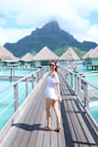 It was a little loose, but the romper holds securely on the shoulders.  It's a little sheer so don't wear bright underwear! I plan to use it on our vacation next week to Tahiti and Bora Bora and I think it will also be a nice swimsuit cover. Note: don't judge it by how it comes out of the package, give it a good steaming to see how pretty it is. - Holly H.