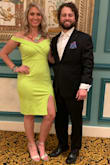 This dress got SO many compliments at the Las Vegas wedding I wore it to. It is baggy on me in the midsection, so I was trying to hide that in photos. I would size down if given the chance, but I also may just have it altered to wear in the future. The dress is comfortable and the color is so funky! - Jessica J.