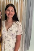 It was super cute to wear to graduation. The dress was a little longer than I excepted and the V cut went lower than I realized and it kinda gapped (second pic) since I have a bigger chest I didn't think that would happen but I loved the dress either way. - Briana A.