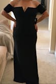 I was worried about ordering a dress online when my friend picked this one out as a bridesmaid dress and I was WOW'd by it when it arrived. It's stretchy and thick so hides all of my perfect imperfections. All while making me look sleek and sexy. - Arianna R.