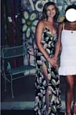 Absolutely LOVE this outfit. It is quite revealing - I wore it out on a bachelorette party in Palm Springs and it was perfect. The slits on the legs open up while dancing/walking and if you have side boob it will be out but in a sexy way (see pic). It will draw everyone's attention - I had multiple people come up to me to tell me they loved it, a lot of men made (tasteful) comments that they loved it! It's very unique.
I probably could've done a medium - it was a little tight in the stomach but still fit, I went with a small since I am smaller up top. - Kelly L.
