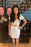 This outfit is perfect for bachelorette. It's stretchy, comfy and can adjust how much mid drift shows. - Sarah L.