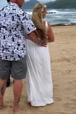 I absolutely love this dress!! I wore it for my beach wedding which we chose to be a casual affair and it was absolutely perfect! It was a windy day and it made the dress that much more stunning, the way it billows in the breeze. - Kimmi M.