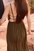 Love this dress. Wore it for my engagement photos with a sticky bra. Highly recommend! - Elly B.