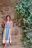 Wasn't sure about this but had to give it a try and was not disappointed. So cute! Wore this on vacation walking around all day in the heat. Fits great. Really comfortable. Looks really cute in person. Stays up well despite the strapless style. - Casey H.