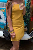 Wore this on my birthday and it's my absolute favorite dress; however, it doesn't fit exactly how I thought. I'm shorter with a more athletic build, so it was a bit more fitted around my hips and bigger around my chest. Overall, still obsessed & cannot wait to wear again! - Dakota S.