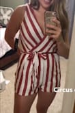 I absolutely love his romper. It is a little shorter but doesn't bother me! The cut is perfect where you can wear a normal nude bra without needing to go strapless. It reminds me of circus tents but I have received so many compliments when wearing it. - Natasha M.