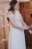 This dress was literally perfect for my wedding. Had to get the straps shortened, but other than that this dress was everything I wanted. (It says I ordered a small above but I actually went with the medium.) I wouldn't change a thing!!!! - Ashley A.