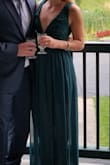 I bought this dress for a wedding in February and loved it so much I wore it to another wedding in August! I always got so many compliments on it. It fits true to size although I did have to get it shortened because it was really long. Such a beautiful dress highly recommend! - Michaela B.
