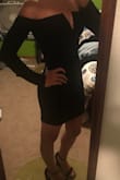 This dress fit my torso and chest well, but the sleeves were baggy to the point where it turned me off enough to return it. - Kelsey