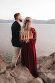 This dress saved me for our engagement pictures! The lace was loose enough and I had enough room to lift my arms up. Everything fit perfectly and it is amazing quality and very comfortable! - Nicole L.