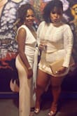 I bought this for my all white birthday party and it was perfect. It was a little tighter in the thighs area than I would like but I wouldn't have gone up a size because of it. Definitely felt like a model all night and received so many compliments. I actually tied mine in the front instead of the back. - Batney T.