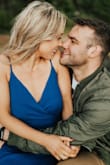 This dress was so beautiful for my engagement shoot. It popped in the photos and was just the right amount of sexy/classic beautiful. - Katie M.