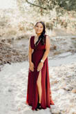 I ordered this dress for my engagement photo session and I couldn't be happier! I'm super short and petite so I definitely had to hem the bottom a bit, but other than that, it fit me perfectly. The material was better than I thought it was going to be as well. I did have the zipping problem where it was a little hard to zip up but it wasn't an issue for me. I would definitely recommend! - Linda N.