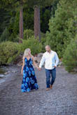 The dress does run a bit large, but it's meant to flow and have the loose look. The bust line was pretty plunging and revealing - I pinned it for a bit more modest look for my engagement photos.
Would absolutely recommend this dress! - Olivia J.